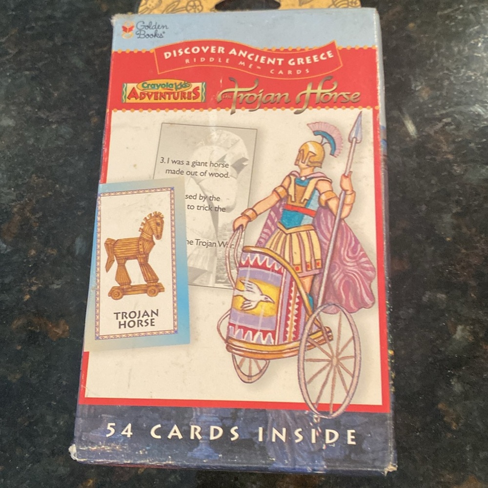 NIB & Vintage 1997 Discover Ancient Greece, Riddle Me Cards